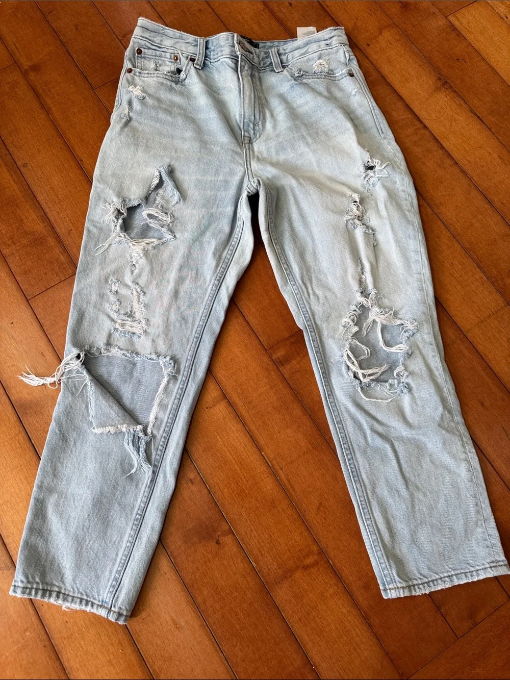 Abercrombie & Fitch Light Blue Straight Leg Jeans